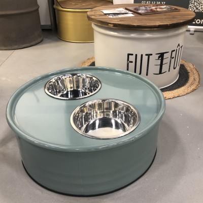 Coffre porte écuelles chien