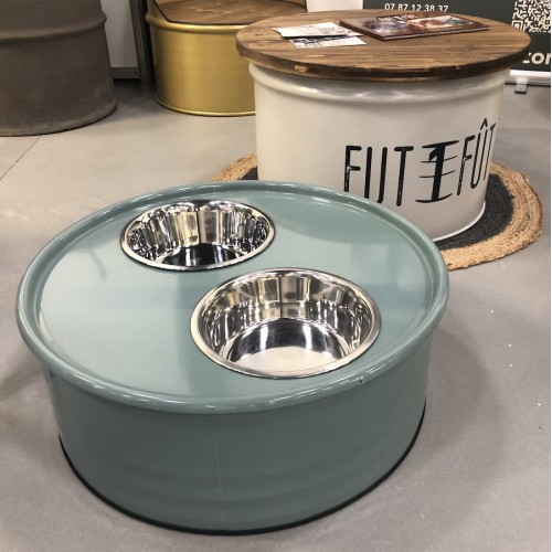 Coffre porte écuelles chien